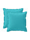 vidaXL Decorative Pillow Case Houten Turquoise 50x50cm