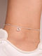 Elika Silver Silver Anklet Grey
