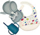 Baby Cloud Baby Cloud Baby- und Kinder-Essgeschirr aus Silikon Hellblau 5 Stück