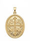 Kontopoulos Pendant Kids Charm Constantine Coin in 9K Gold K017BJ