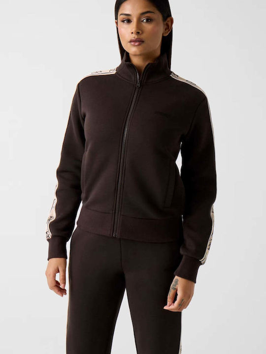 Guess Britney Women's Brown Sweatshirt Cardigan