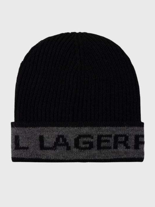 Beanie Men's Knitted Beanie in Black