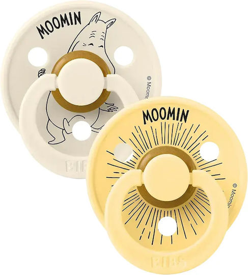 Bibs Moomin Залъгалки Каучук Жълти за 18+ месеца 2 бр