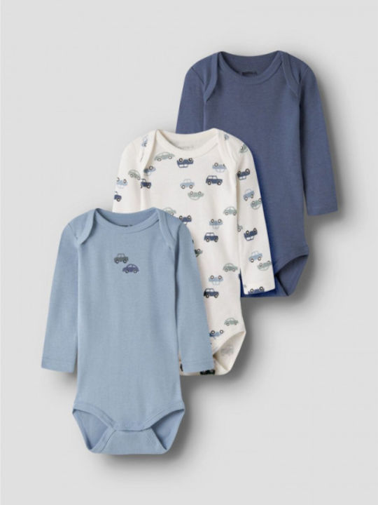 Name It Multicolour Onesies Set 3 Pieces