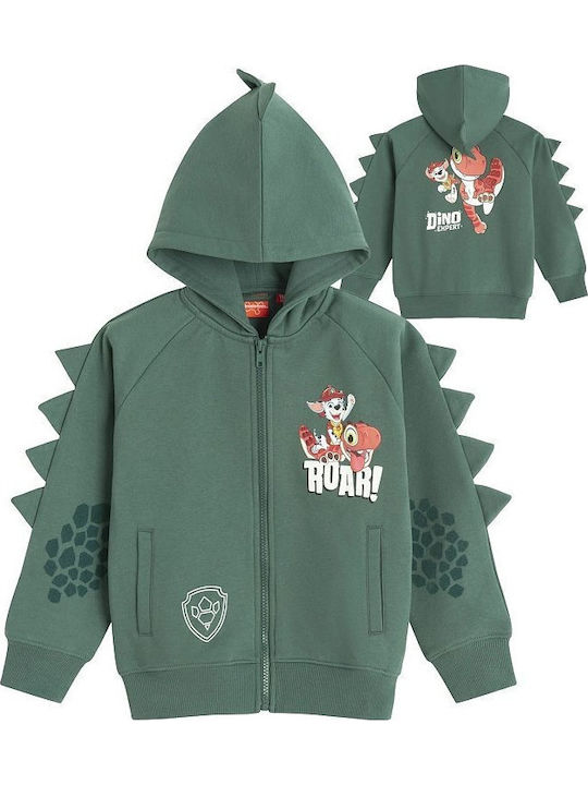 Kinder-Sweatshirt Strickjacke Grün