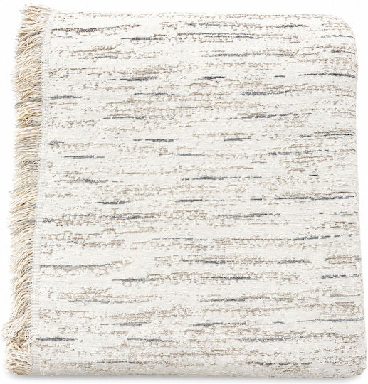 Xionoula Home Three-Seater Sofa Throw Jacquard 180x300cm White