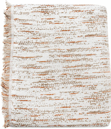 Xionoula Home Armchair Throw Jacquard 180x180cm Orange