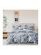 SpitiBazaar Module Cearceafuri De Pat Supra Duble Cu Hugger Din Cauciuc 160x200+30cm Gri 4 Buc
