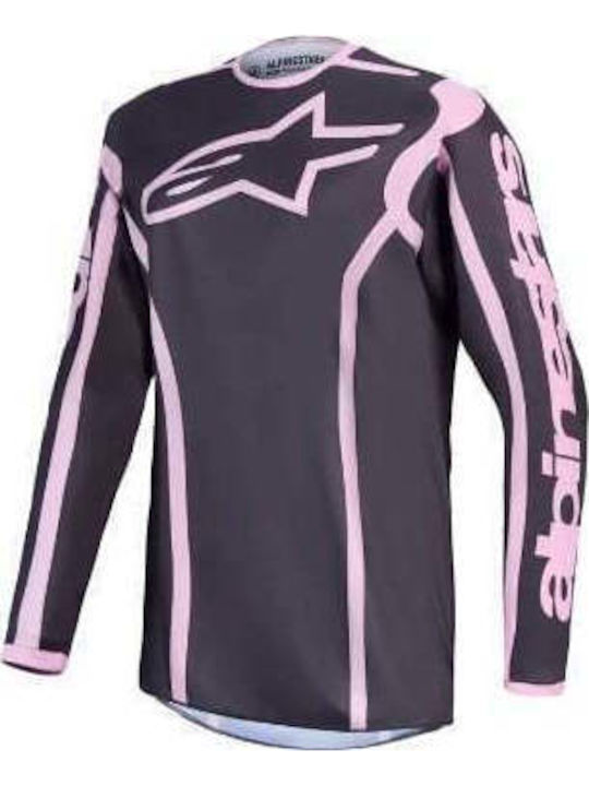 Γυναικεία Μπλούζα Motocross Alpinestars Fluid Apex V2 Gray Pink