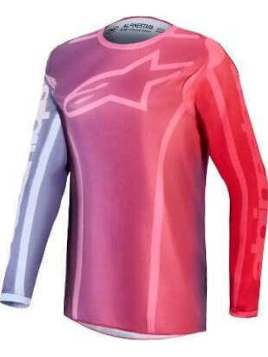 Γυναικεία Μπλούζα Motocross Alpinestars Fluid Kepler Pur Red