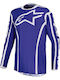 Мотоциклетна Блуза Motocross Alpinestars Fluid Apex V2 Синя Бяла