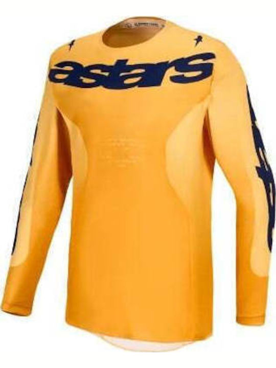 Μπλούζα Motocross Alpinestars Racer Amber Org Gld Blu