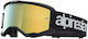 Alpinestars Vision 5 Hone Blk Weiß Mir Spiegel-Gold Motocross-Schutzbrille