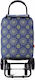 Metallisches Einkaufswagen Klappbar Blau 35x55x...