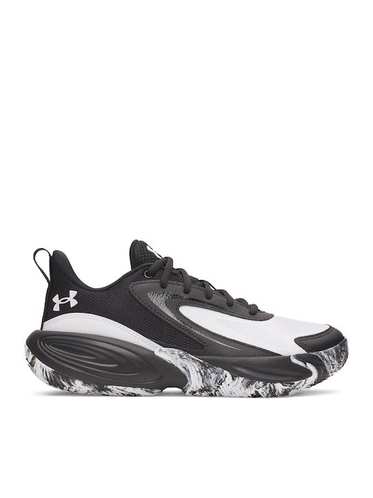 Ua Gs Kids Sports Basketball Shoes with Laces Black