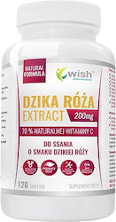 Wish Pharmaceutical Wild Rose Extract 200mg 120 παστίλιες Wish Pharmaceutical Wild Rose Extract 200mg 120 παστίλιες