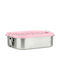 Estia Lunch Box Inox Pink With Compartments 1.2lt