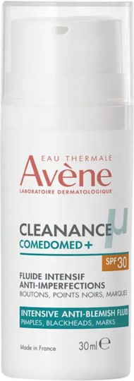 Eau Thermale Avène Cleanance Comedomed+ Light 24h Fluid Face Cream Day with SPF30 for Blemishes & Acne 30ml