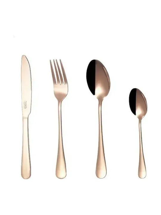 Myria Set de tacâmuri din oțel inoxidabil Rose Gold 24 bucăți