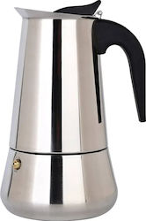 Myria Cafetieră Pentru Plită Espresso 9 Căni Inox Argintiu Myria Cafetieră Pentru Plită Espresso 9 Căni Inox Argintiu