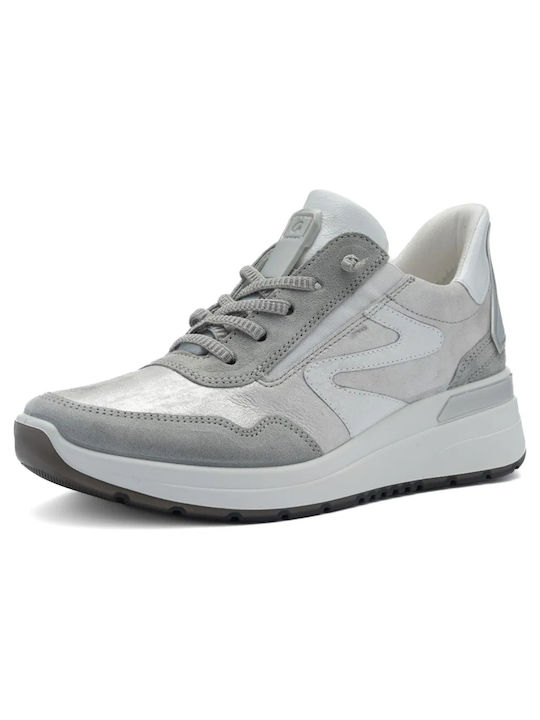 Ara Γυναικεία Ανατομικά Sneakers Ασημι-λευκο