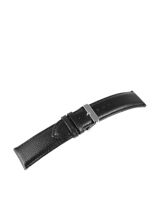 Steinmeister Δερμάτινο Λουράκι Μαύρο 24mm