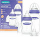 Lansinoh Set Kunststoff Babyflaschen Feeding Gegen Koliken mit Saugflasche aus Silikon 160ml 2 Stück
