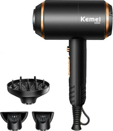 Kemei Professioneller Haartrockner mit Diffusor 4000W