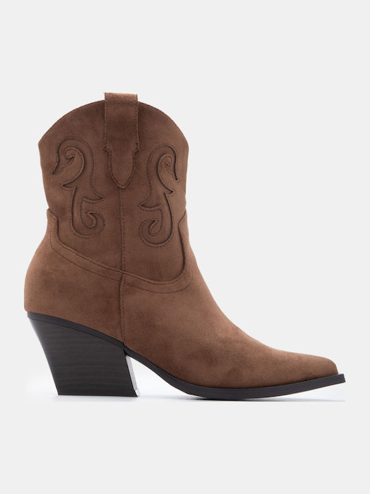 Luigi Wildleder Damen Cowboy Stiefeletten mit A...