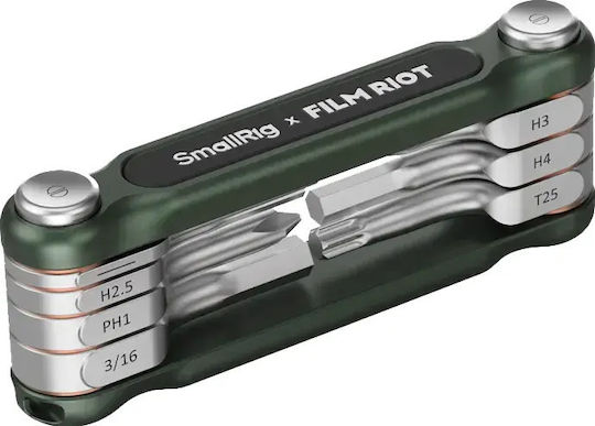 Smallrig 4812 X Film Riot Set De Chei Torx Pliabile 7-în-1 Poziționare La Unghiuri Multiple Verde