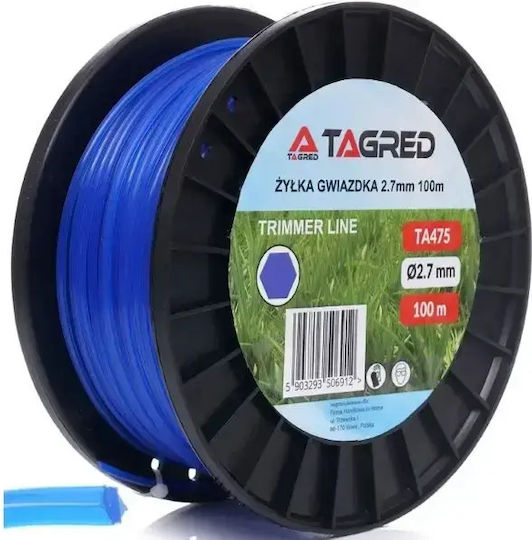 Star Profile Brush Cutter Line Tagred 2.7 Mm X 100 M Ta475