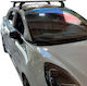 Nordrive Aluminum Car Roof Bars for Ford Puma 2019 Set with Roof Rack Legs and Lock Black
