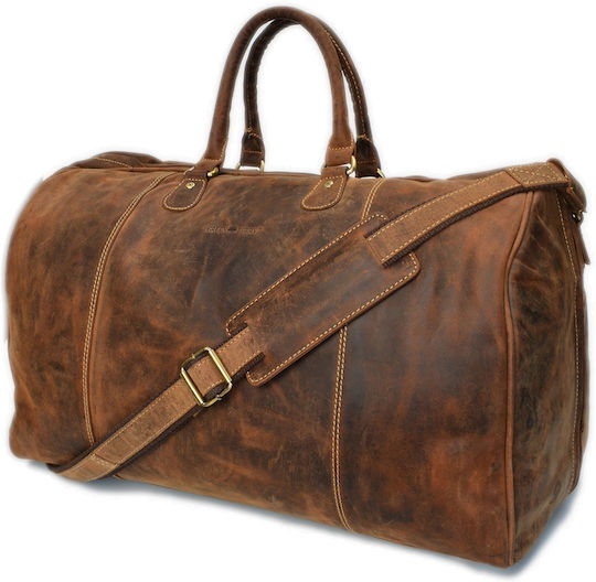 Greenburry Geantă de Voiaj Maro din Piele M49cm