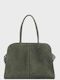 Clarice Tote Lederne Damenhandtasche Tote Handtasche Grüne