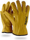 Kapriol No10 Work Driver Gloves Yellow Leather