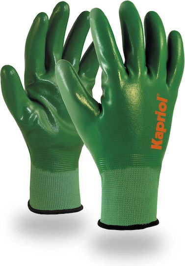 Kapriol All Work Gloves Green Nitrile