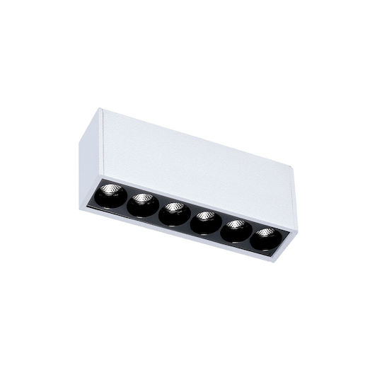 Baris Light LED Commercial Linear Ceiling Lighting 6W Warm White 34cm