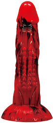 Power Monsters Dildo With Suction Cup Red