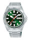 Lorus Sports Men's Watch 13mm Automatic with Green Stainless Steel Bracelet