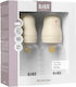 Bibs Set Kunststoff Babyflaschen Latex Gegen Koliken mit Silikon Saugflasche 150ml 2 Stück