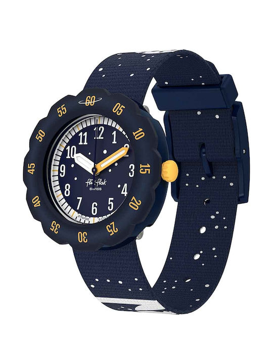FlikFlak Kinderuhr Blau mit Gummiarmband