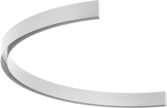 Magnetischer Schienenspot Kurvig 1/2 D1000 2c Oberfläche Sandweiß
