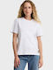 Women's Cotton Short Sleeve Checked Top White