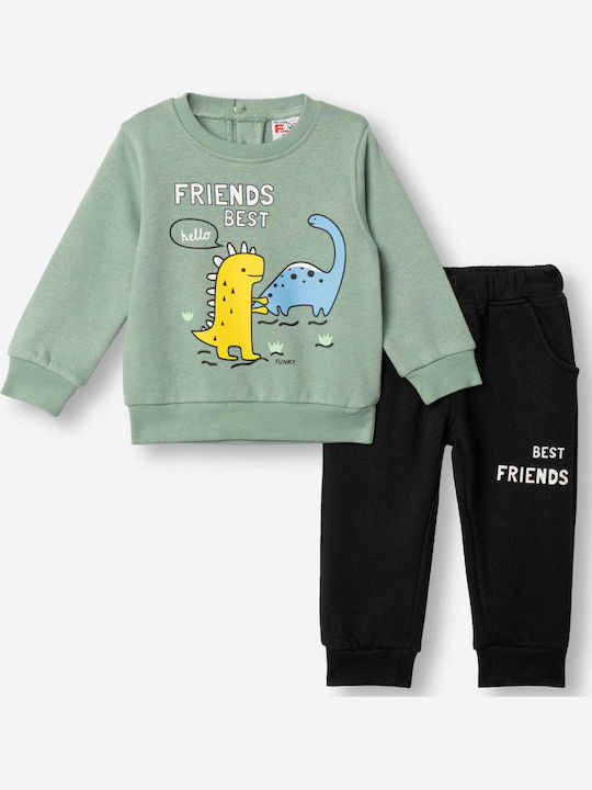 Funky Kids Sweatpants Set Petrol Blue