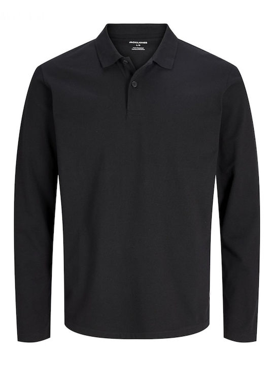 Jack & Jones Polo Long Sleeve Black Blouse