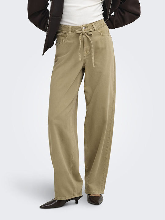Only Women's Jean Pants Beige
