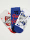 Childrenland Kinder Socken Blau Rot 3er-Pack