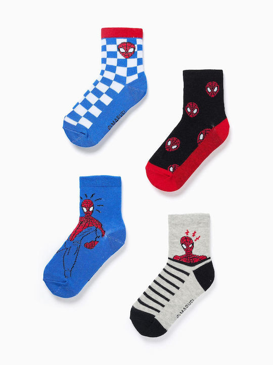 Zippy Παιδικές Κάλτσες Spiderman 4 Ζευγάρια