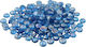 Vidaxl Glass Grain 17-19 Millimeters Light Cobalt Blue Glass