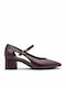 Leder Pumps Burgundisch
